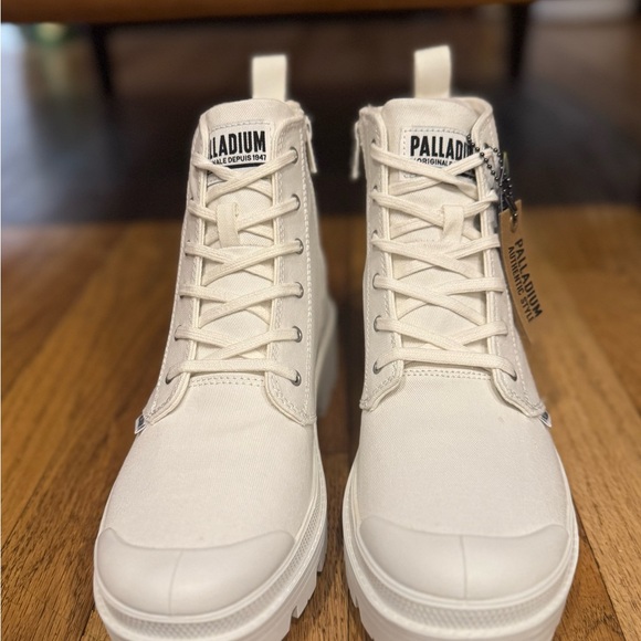 Palladium Shoes - NEW - Size 10 - Palladium Women’s Cream High-Top Sneakers